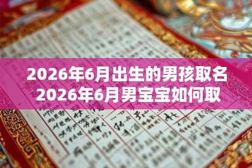 2026年6月出生的男孩取名 2026年6月男宝宝如何取名 2026年6月出生的男孩取名 2026年6月男宝宝如何取名