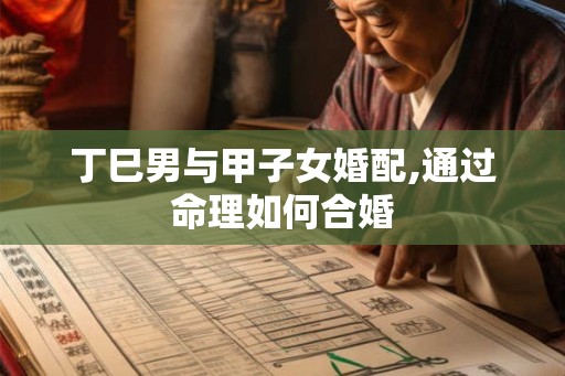 丁巳男与甲子女婚配,通过命理如何合婚
