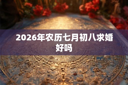 2026年农历七月初八求婚好吗