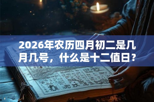 2026年农历四月初二是几月几号，什么是十二值日？