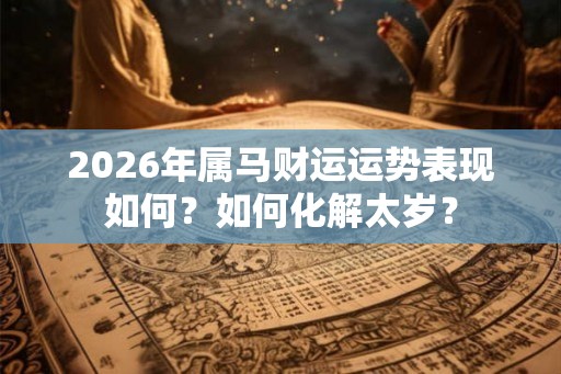 2026年属马财运运势表现如何？如何化解太岁？