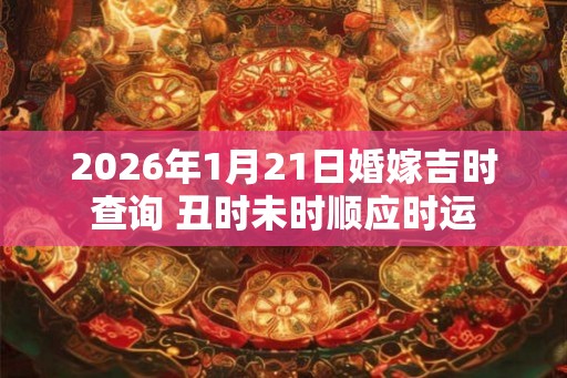 2026年1月21日婚嫁吉时查询 丑时未时顺应时运