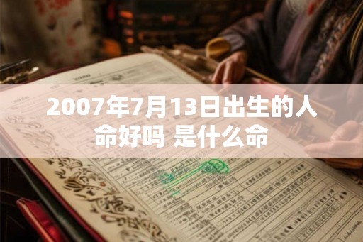 2007年7月13日出生的人命好吗 是什么命