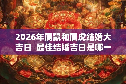 2026年属鼠和属虎结婚大吉日  最佳结婚吉日是哪一天