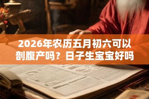 2026年农历五月初六可以剖腹产吗？日子生宝宝好吗？