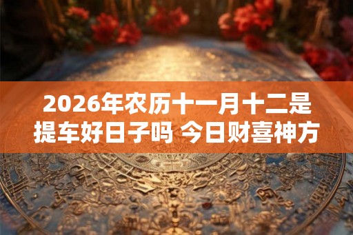 2026年农历十一月十二是提车好日子吗 今日财喜神方位