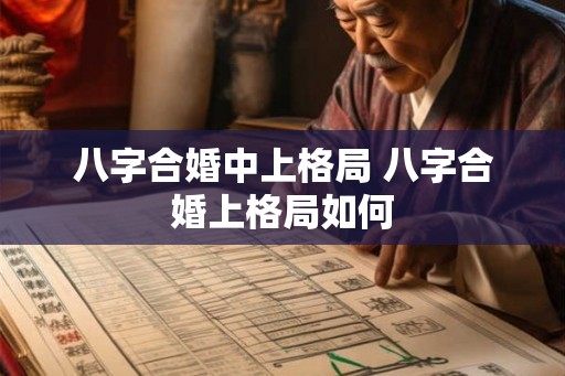 八字合婚中上格局 八字合婚上格局如何 八字合婚中上格局 八字合婚上格局如何