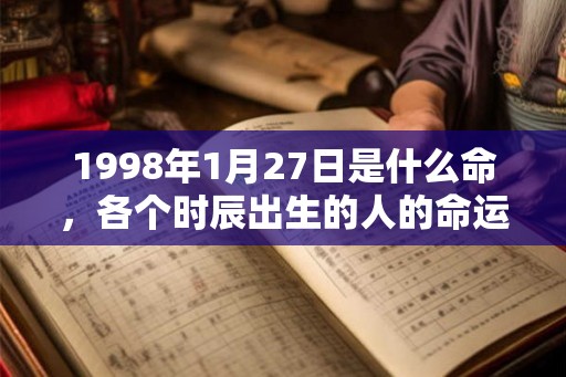 1998年1月27日是什么命，各个时辰出生的人的命运