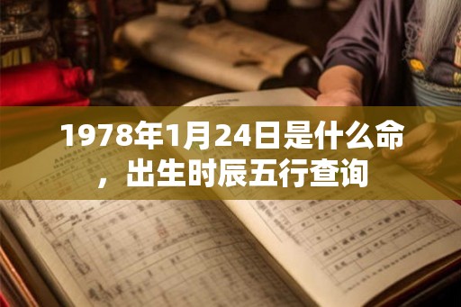 1978年1月24日是什么命,出生时辰五行查询 1978年1月24日是什么命,出生时辰五行查询