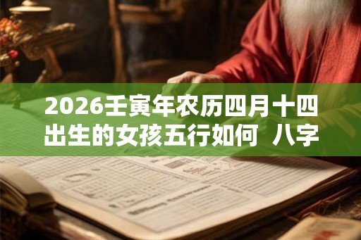 2026壬寅年农历四月十四出生的女孩五行如何  八字高分起名