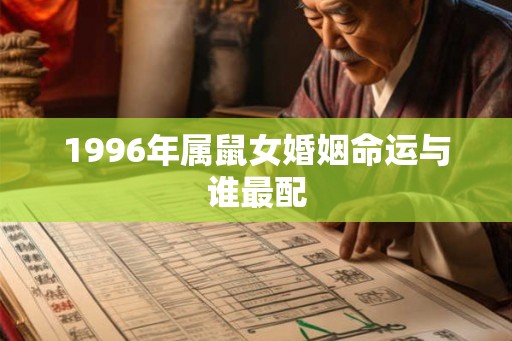 1996年属鼠女婚姻命运与谁最配