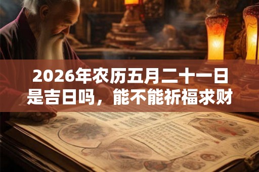 2026年农历五月二十一日是吉日吗，能不能祈福求财？