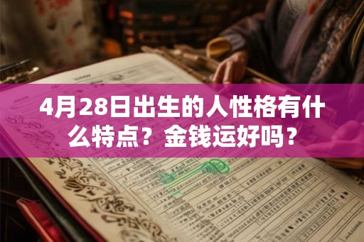 4月28日出生的人性格有什么特点？金钱运好吗？