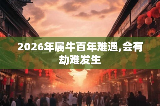 2026年属牛百年难遇,会有劫难发生