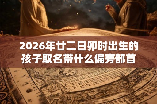 2026年廿二日卯时出生的孩子取名带什么偏旁部首