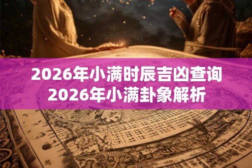 2026年小满时辰吉凶查询2026年小满卦象解析