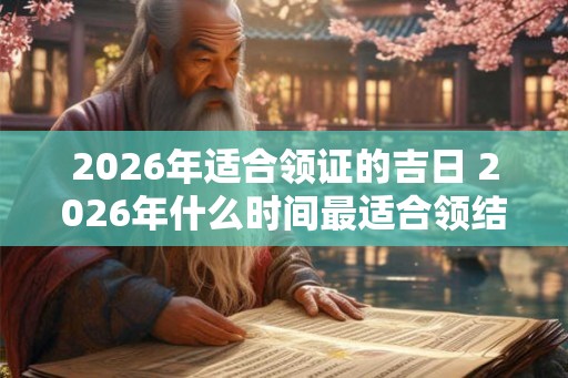 2026年适合领证的吉日 2026年什么时间最适合领结婚证