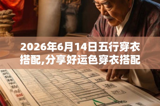2026年6月14日五行穿衣搭配,分享好运色穿衣搭配