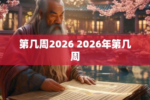 第几周2026 2026年第几周