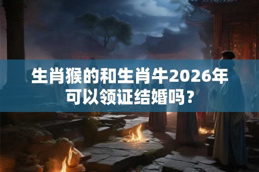 生肖猴的和生肖牛2026年可以领证结婚吗？