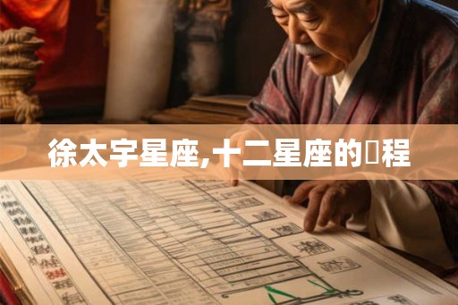 徐太宇星座,十二星座的運程