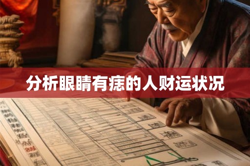 分析眼睛有痣的人财运状况