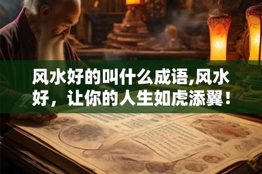 风水好的叫什么成语,风水好，让你的人生如虎添翼！