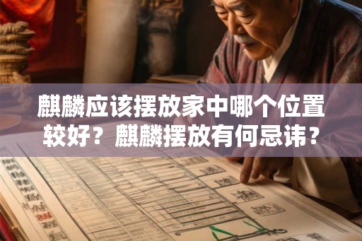麒麟应该摆放家中哪个位置较好？麒麟摆放有何忌讳？
