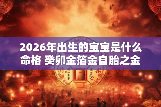 2026年出生的宝宝是什么命格 癸卯金箔金自胎之金