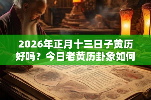 2026年正月十三日子黄历好吗？今日老黄历卦象如何？
