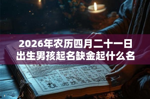 2026年农历四月二十一日出生男孩起名缺金起什么名字