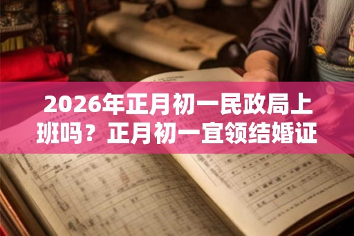 2026年正月初一民政局上班吗?正月初一宜领结婚证吗 2026年正月初一民政局上班吗?正月初一宜领结婚证吗
