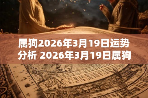 属狗2026年3月19日运势分析 2026年3月19日属狗运气详解
