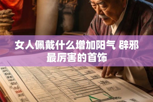 女人佩戴什么增加阳气 辟邪最厉害的首饰