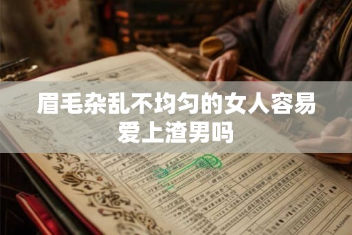 眉毛杂乱不均匀的女人容易爱上渣男吗