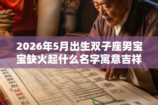 2026年5月出生双子座男宝宝缺火起什么名字寓意吉祥 2026年5月出生双子座男宝宝缺火起什么名字寓意吉祥