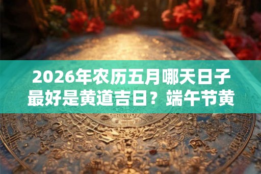 2026年农历五月哪天日子最好是黄道吉日？端午节黄历如何？