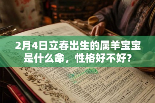2月4日立春出生的属羊宝宝是什么命，性格好不好？