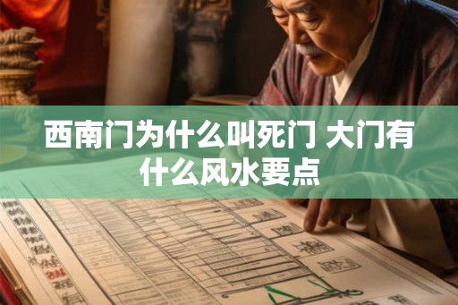 西南门为什么叫死门 大门有什么风水要点