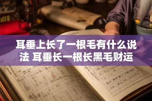 耳垂上长了一根毛有什么说法 耳垂长一根长黑毛财运