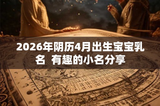 2026年阴历4月出生宝宝乳名  有趣的小名分享