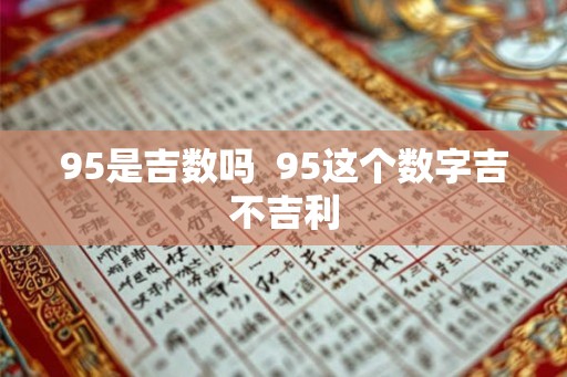 95是吉数吗  95这个数字吉不吉利