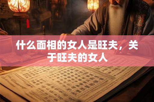 什么面相的女人是旺夫，关于旺夫的女人