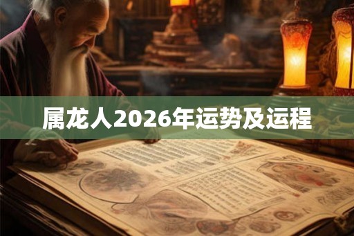 属龙人2026年运势及运程