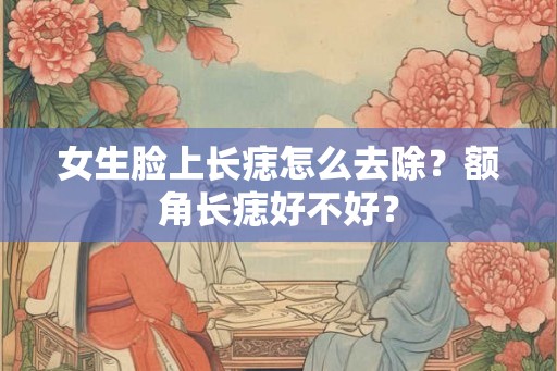 女生脸上长痣怎么去除？额角长痣好不好？