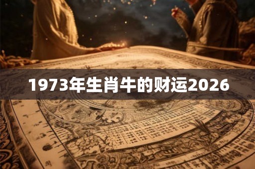 1973年生肖牛的财运2026