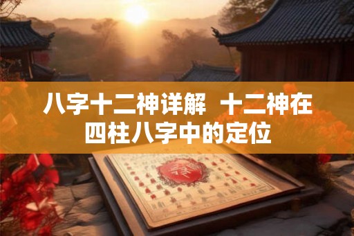 八字十二神详解  十二神在四柱八字中的定位
