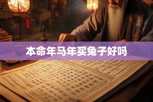 本命年马年买兔子好吗