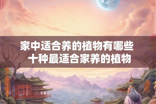 家中适合养的植物有哪些  十种最适合家养的植物