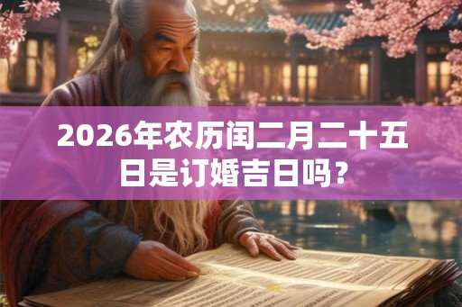 2026年农历闰二月二十五日是订婚吉日吗？